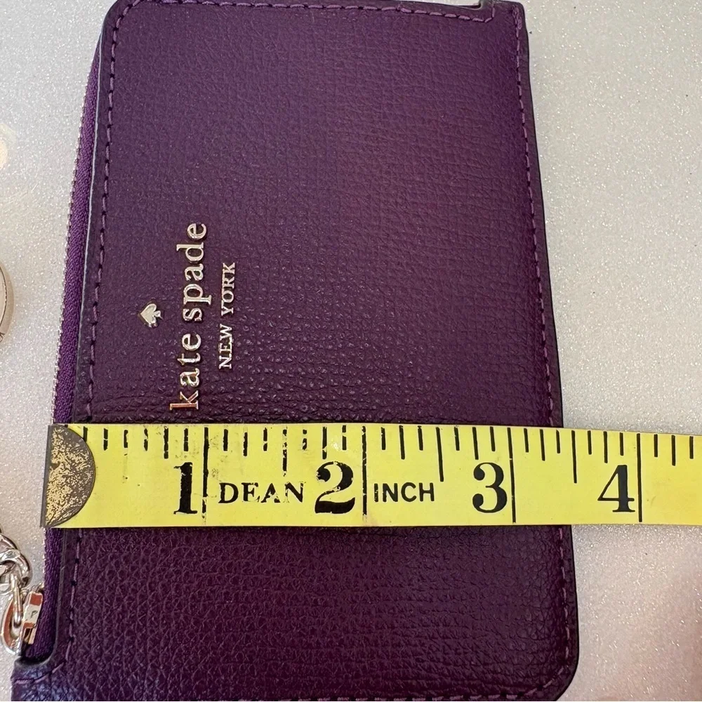 Kate Spade New York Darcy Medium Zip Card Holder Ripe Plum